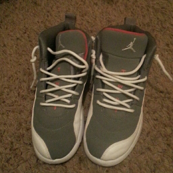Grey&orange Air Jordan 12s