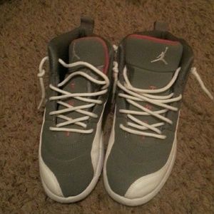 Grey&orange Air Jordan 12s