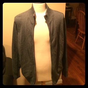 Dockers grey zip-up jacket. Never worn.  NWOT.