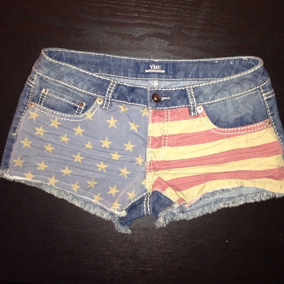YMI American Flag shorts