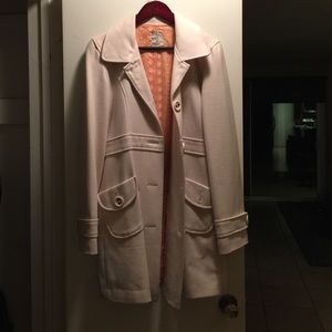 Off-white pea coat, barely used.