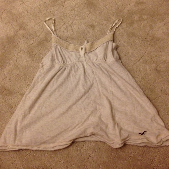 hollister white tank top
