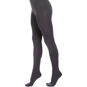Steve Madden Gray Fleece Lined Footed Tights S/M