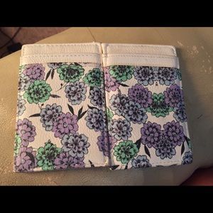 Charming Charlie's flower print magic wallet