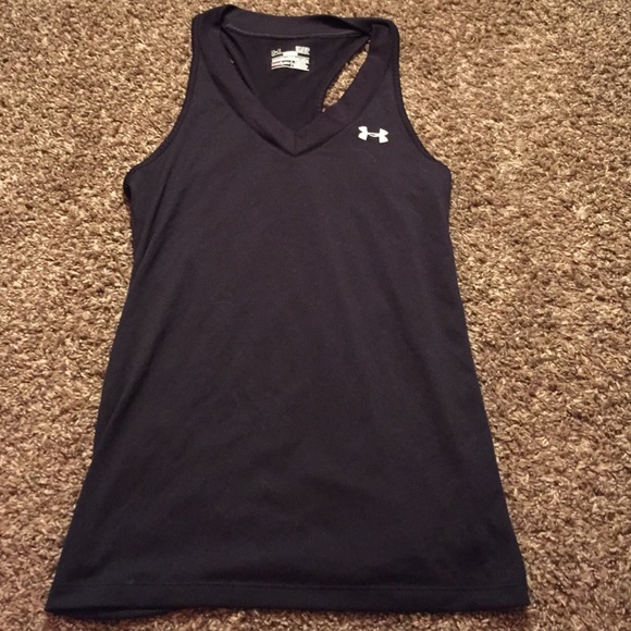 Black Under Armour workout top
