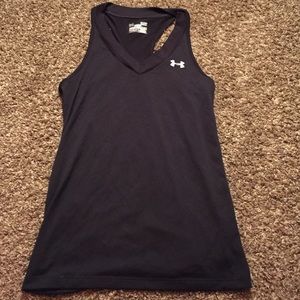 Black Under Armour workout top