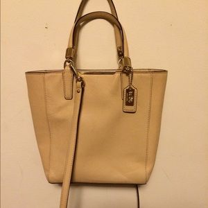 Tan tote--Coach
