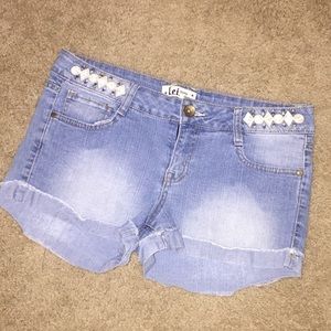 L.E.I denim shorts