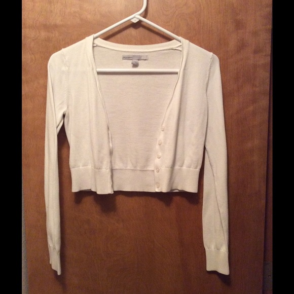 White cardigan