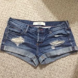 Abercrombie and Fitch low rise shorts.