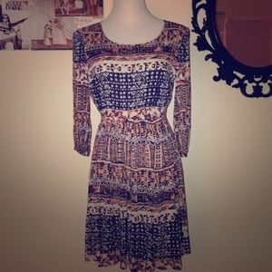 Boho Print Dress