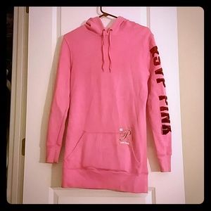 Victoria's Secret RSVP PINK Sweatshirt Hoodie XS