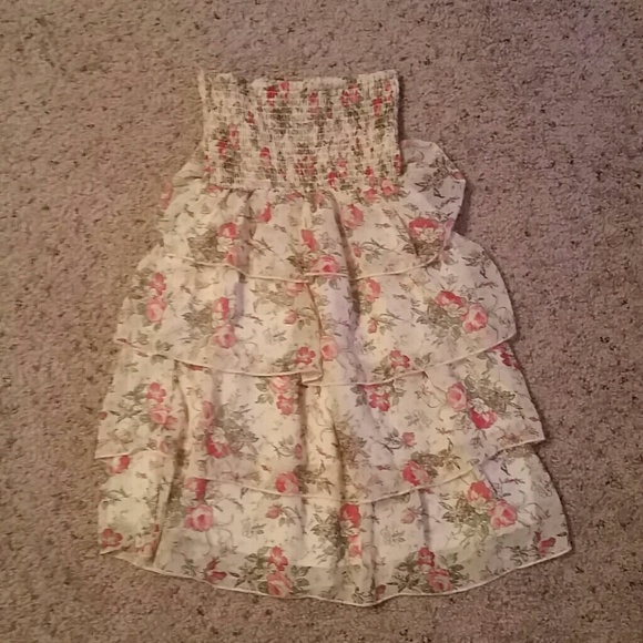 Floral Ruffle Babydoll Dress Size Small