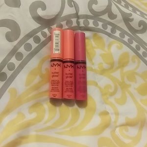 3 NYX butter glosses:)