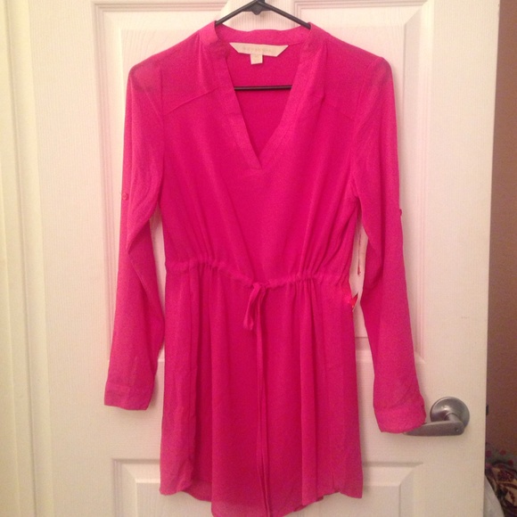 Pink top with draw string