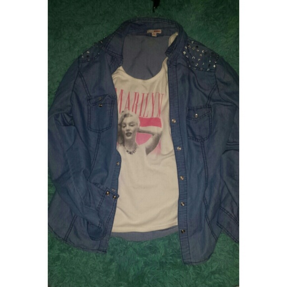 Light blue Jean shirt