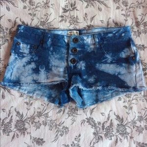 RVCA dip dye shorts