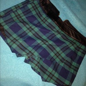 Plaid skort