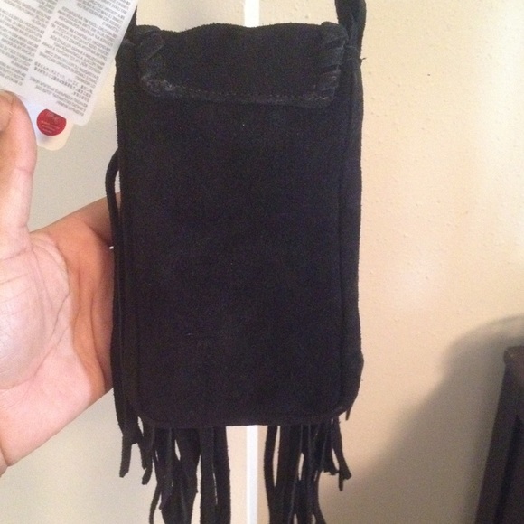 Zara Fringe Suede Cell phone Crossbody - Picture 2 of 3