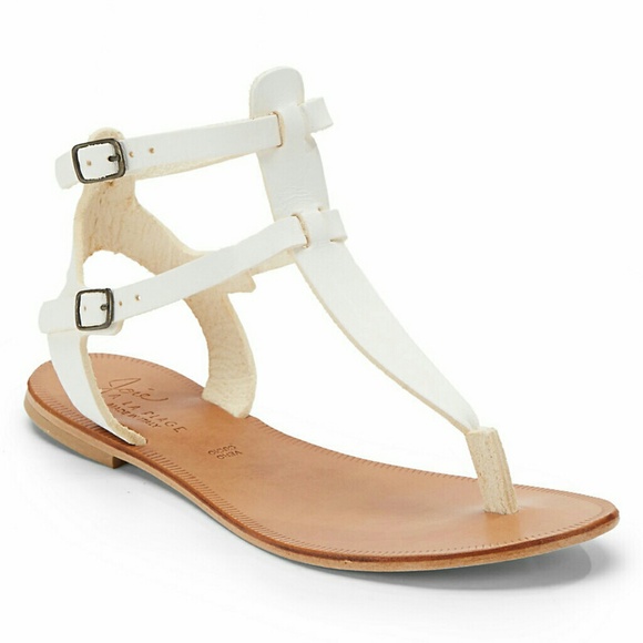 Joie Shoes - $160 NIB Joie White T-Strap Sandals