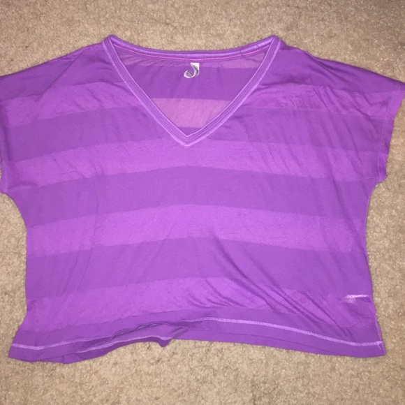 Purple crop top