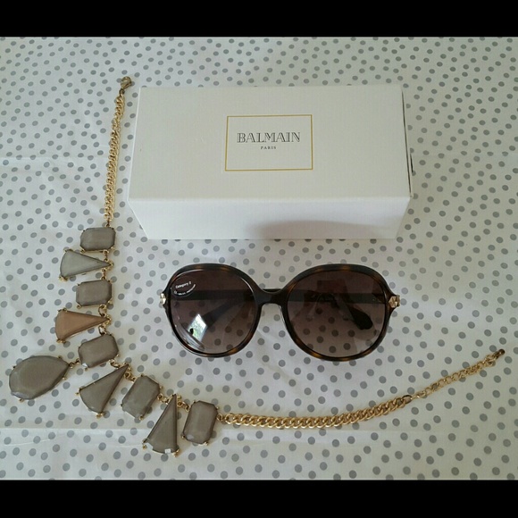 BALMAIN Oversized Round Sunglasses