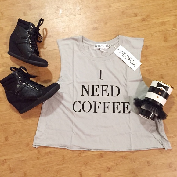 Wildfox Tops - Wildfox ☕️ I Need Coffee Tank ☕️