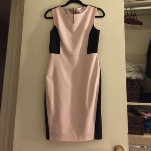 Pink and black dress