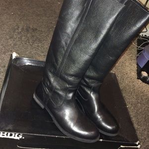 Knee-high black boots