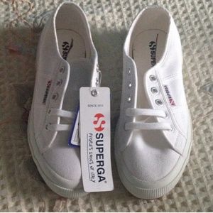 Superga white shoes 7.5
