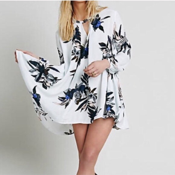 Electric Orchid Print Swing Tunic