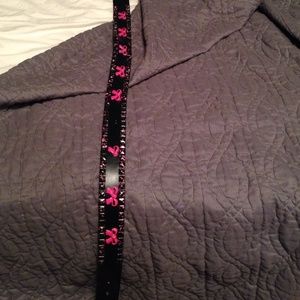 Pink bow belt