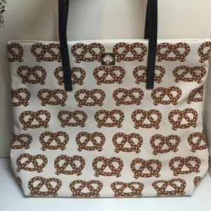 Kate Spade Pretzel Themed Tote Bag