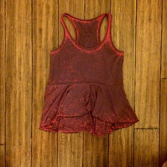 Acid wash peplum tank