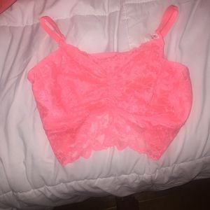 Pink bralette from Victoria secret.