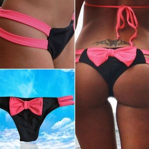 black and pink cheeky/Itsy bikini bottoms