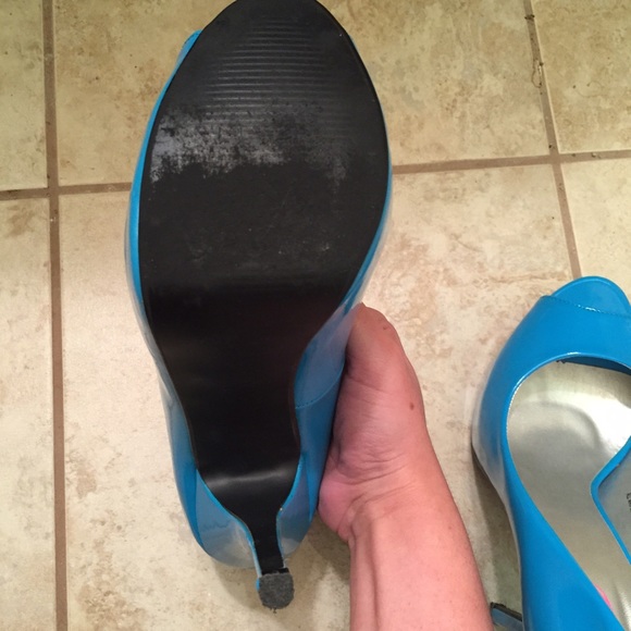 Blue Platform Heels - Picture 3 of 3