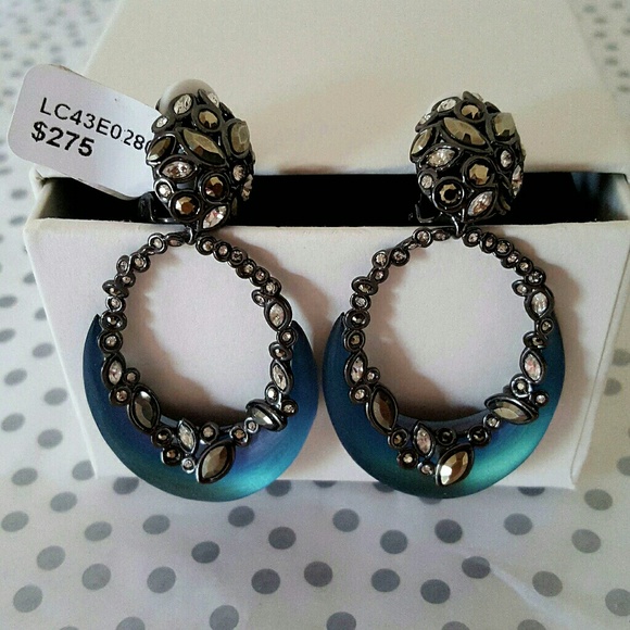 ALEXIS BITTAR Lucite Crescent Clip Earrings