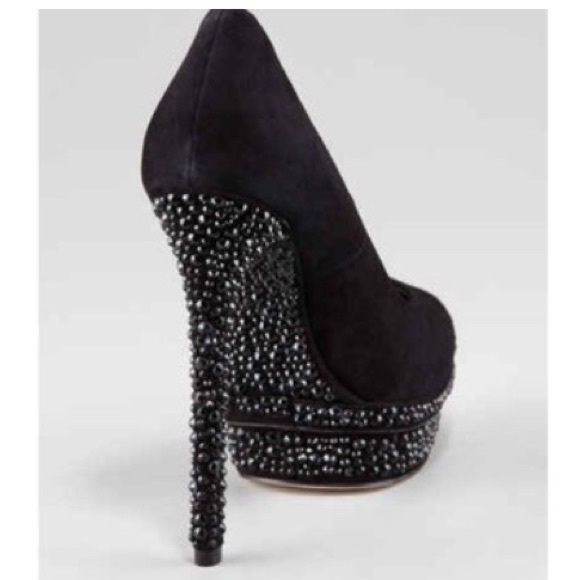 crystal black heels