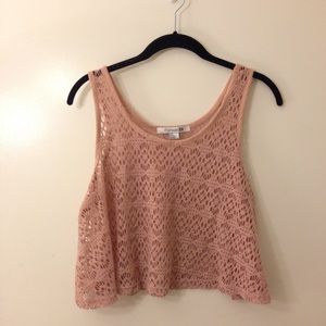 Forever 21 Pink Lace Crop Top (New)