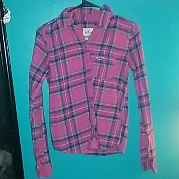 Pink hollister long sleeve .