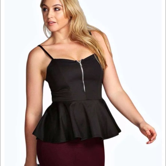 Plus sized peplum top