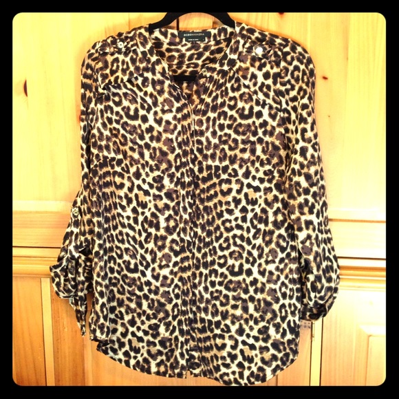 BCBG Leopard ocelot top