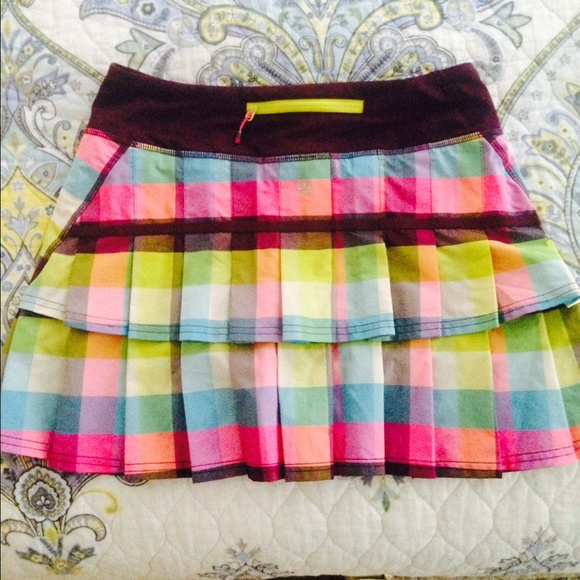 ***SOLD***Lululemon Pacesetter skirt in Sea Check