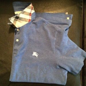 💯‼️🚹 AUTHENTIC MENS BURBERRY POLO  SHIRT 🚹💯‼️