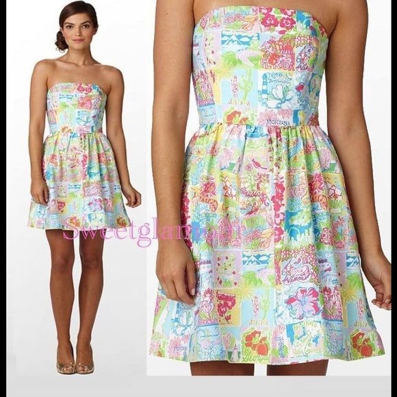 Lilly Pulitzer States of Mind Dress Sz 4