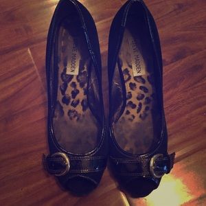 Steve Madden peep toe 3" heels.