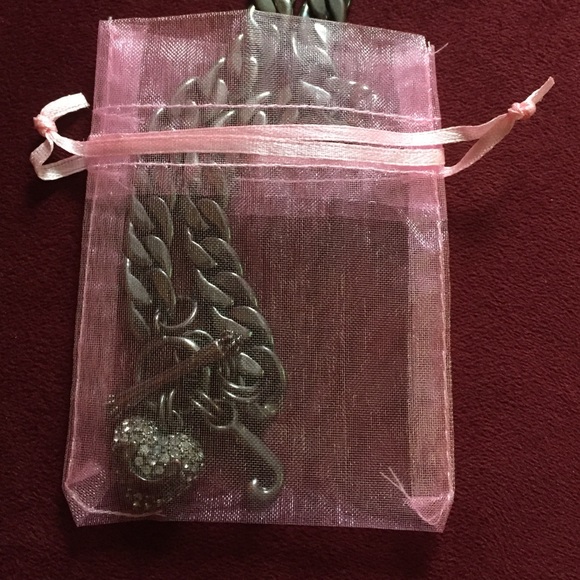 Juicy Couture Pave Heart Necklace!