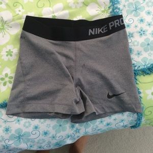 Nike pro workout shorts.