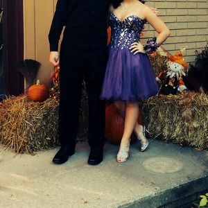 Purple homecoming dress